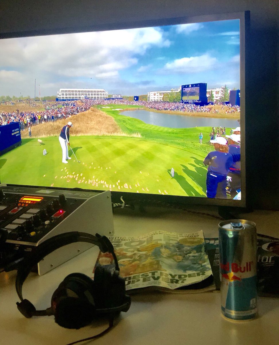 Listos para llevarles junto a <a href="/MBartolomeGolf/">Mariano Bartolome</a> la ronda de la tarde (foursomes) de la #RyderCup18 por <a href="/GolfChannelLA/">Golf Channel LA</a> Acompáñenos!