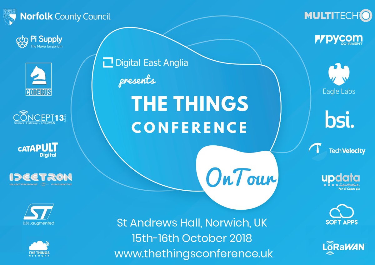 Join us and 142 others for the #UK's inaugural <a href="/thethingsntwrk/">The Things Network</a> on Tour. 

- Be Inspired By Our Speakers 🤩

- Learn New Skills in Our workshops 👩‍💻

- Meet our Sponsors and Exhibitors 🌟

- Find Out More at Our Showcase 🍷

Get Your Ticket Now: thethingsconference.uk/order-tickets/