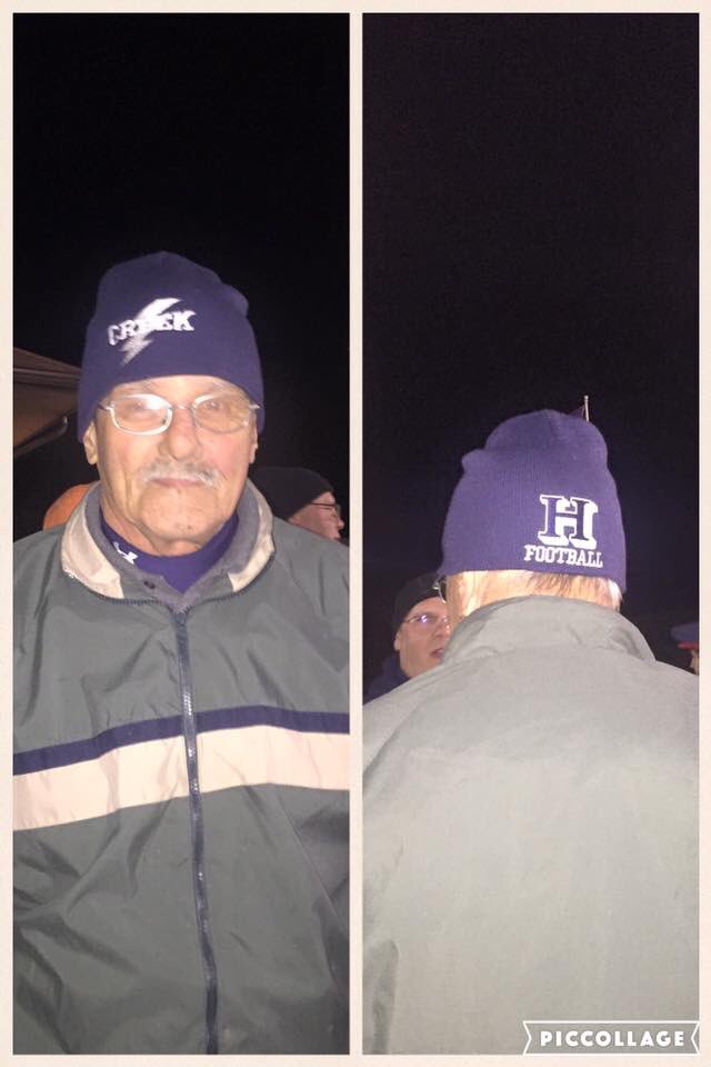 LearyLorie's tweet image. This was the matchup Jim was waiting for.  Best of luck to both teams.  #family #forpop @D_leary2 @tartanfootball1 @GlenLeary63