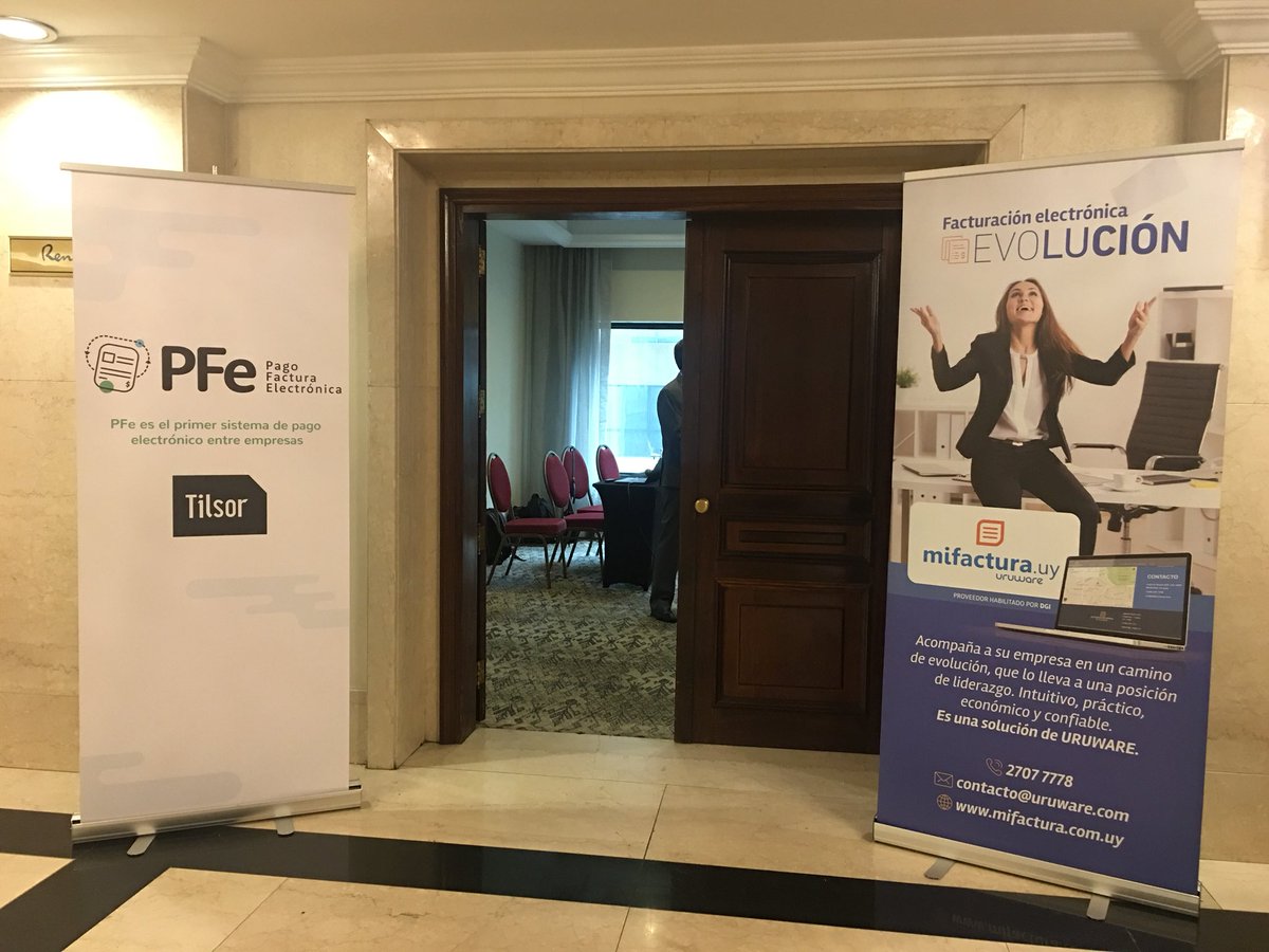 Comienza el evento “La evolución de la facturación electrónica” en el Radisson Victoria Plaza #FacturaElectrónicaEvoluciona #Uruware #Tilsor