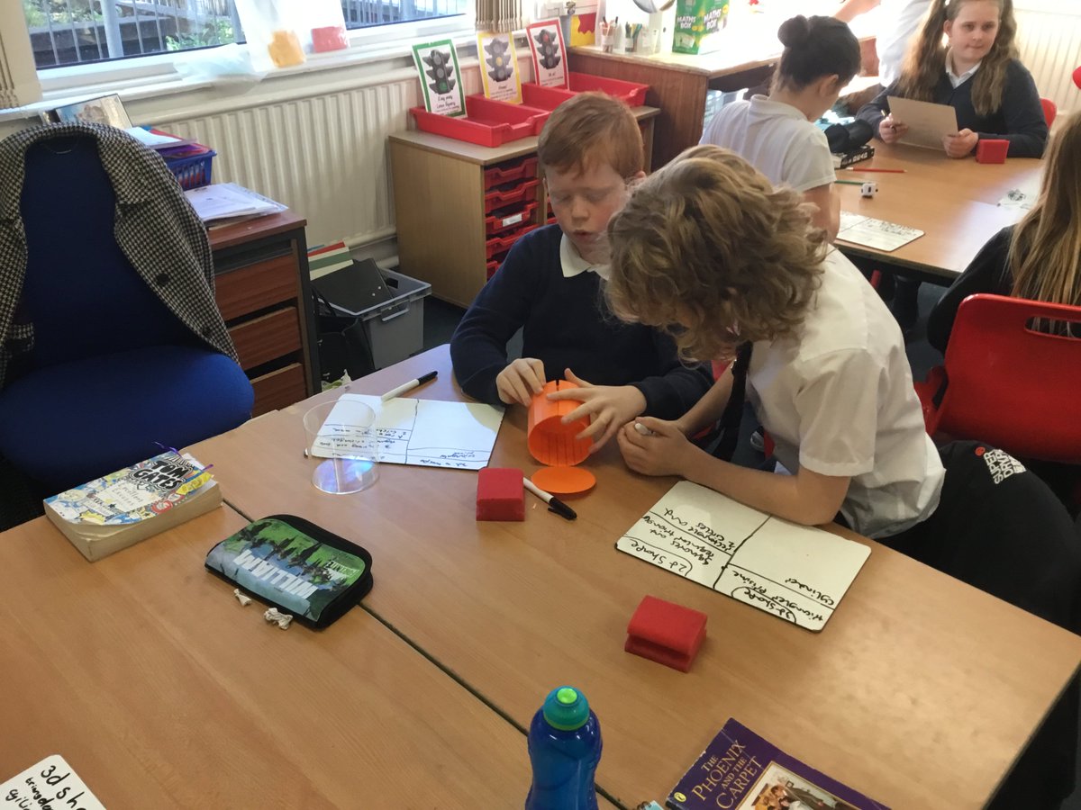 Rashielea_PS's tweet photo. Primary 7 have been enjoying using concrete materials to discuss properites of 3D shapes as well as explore 3D nets. @PMCmathematics @MathsScot https://t.co/wWXSnmy62x