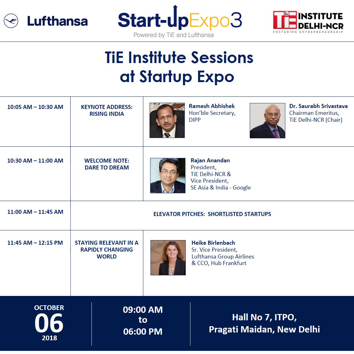 TiEDelhi's tweet photo. Here's a quick look at the #TiEInstitute session of #LHStartupExpo. #Register for #free and make best use of this opportunity to be a part of #holistic and #valuecentered #educational program for #entrepreneur development!

https://t.co/vpXm0VQv08 https://t.co/ZzGGsV5qrZ