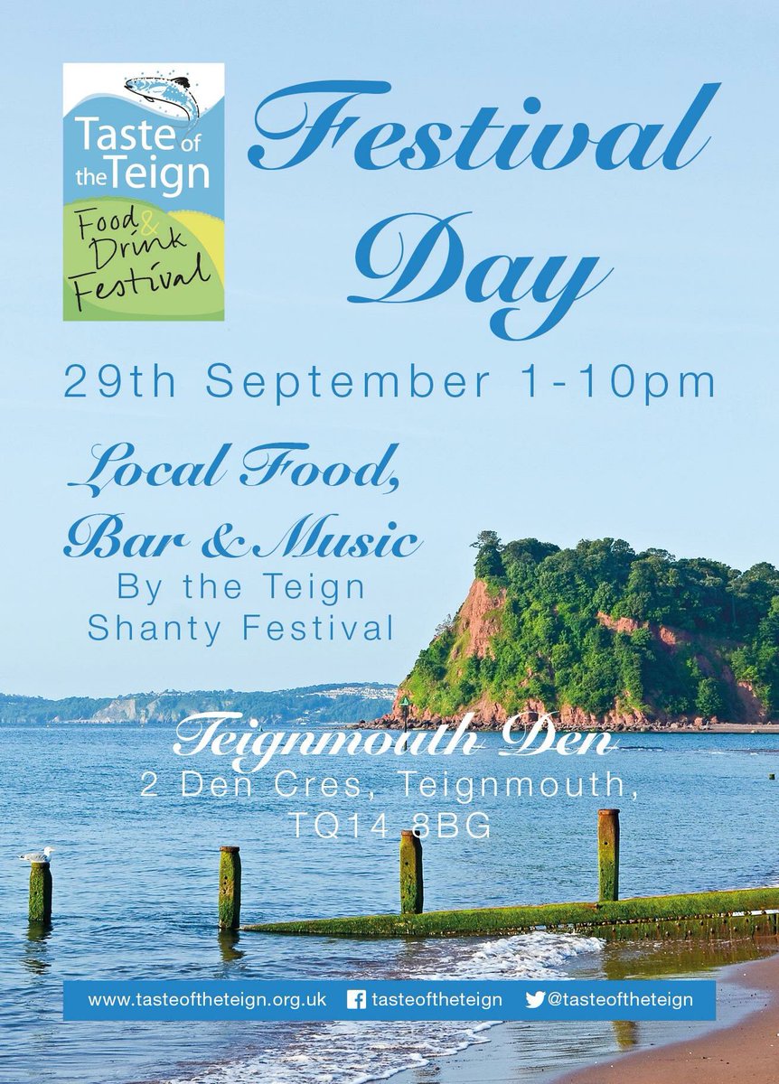 Looking for something to do this weekend? If so, we’ve got just the thing!

We are proud sponsors of the <a href="/tasteoftheteign/">Taste of the Teign</a> festival, head down to Teignmouth tomorrow for the grand finale. 

Join the fun from 1-10pm, there’s local food, drink and live music for all #tasteoftheteign