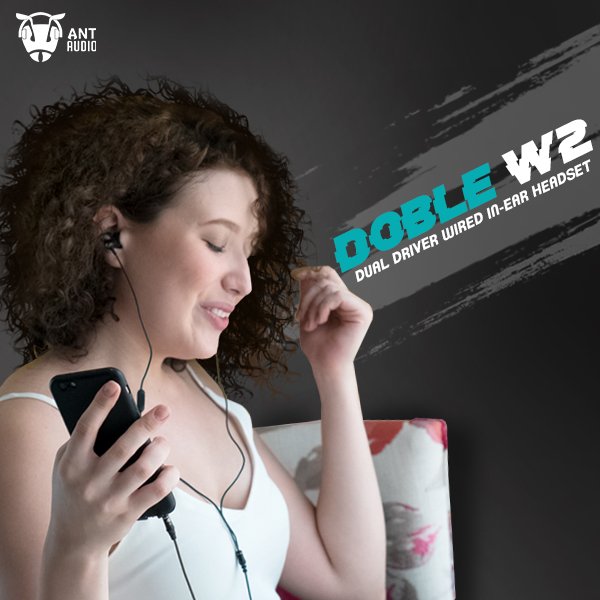AntAudioUK's tweet photo. Weekend is here!!
Plug into your favorite music with Ant Audio Doble W2 Dual Driver Wired in-Ear Headset.
Shop Now : https://t.co/Su4mCCx7o5
#music #antaudiouk #antaudio #earphones #musicislife #sound #lifestyle https://t.co/uPLfCJPMOs