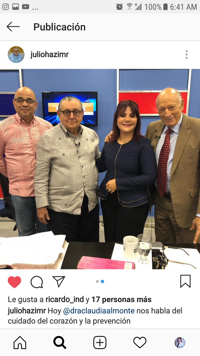 ClaudiaAlmont17's tweet photo. Intervención en esta semana en los programas de TV para concienciar en fechas como El día mundial del corazón sobre salud CV 
@SIAComunidad @opsoms @Risantilopezcar @worldheartfed @ResumendeSalud @SaludPublicaRD @DrPontecarlosi @dravpineda @ElDia_do @Revista110 https://t.co/7S7DBrs1N9