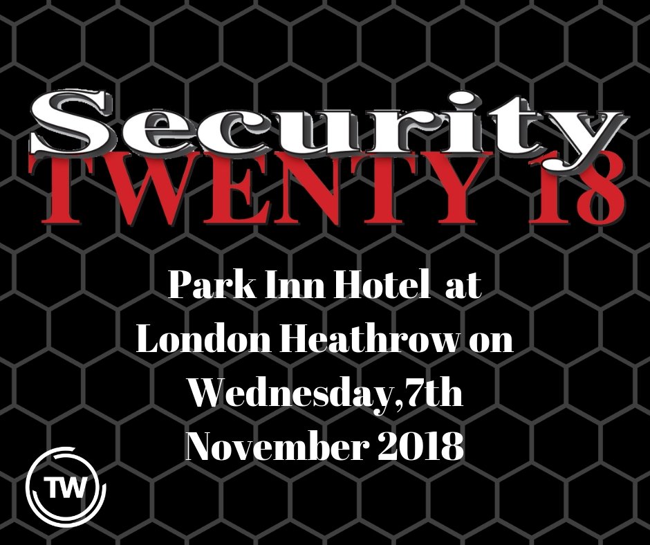 twsecuritydist's tweet photo. Make sure you register and come to see us at our stand :)👇
https://t.co/Z8XtFzl37P
#london #heathrow #security2018 #securityshow https://t.co/MgkDyKoJoH
