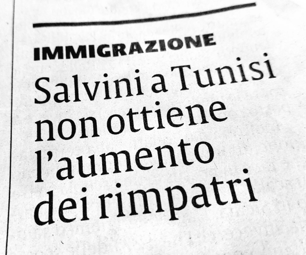 Com'era la storia del ministro dell'interno italiano sui rimpatri immediati?