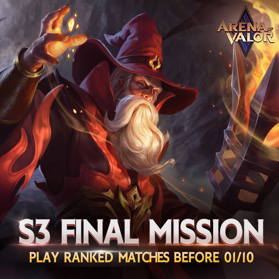 AOVIndia's tweet photo. 🔊Final Call-up for the Season 3 ranked matches! Play the Ranked matches before 1st Oct! https://t.co/wZ6uxGtA71