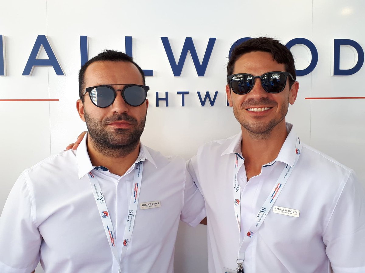 Yachtwear's tweet photo. Sea, Sun and Smile at the @mys_monaco. Our team will be pleased to show you our new collection and custom uniforms. Day 3 already, do not miss it! It's on booth QC3 😀 #MYS2018 #Smile #Smart #Shirts #Superyachts https://t.co/IWQCeeOcmR