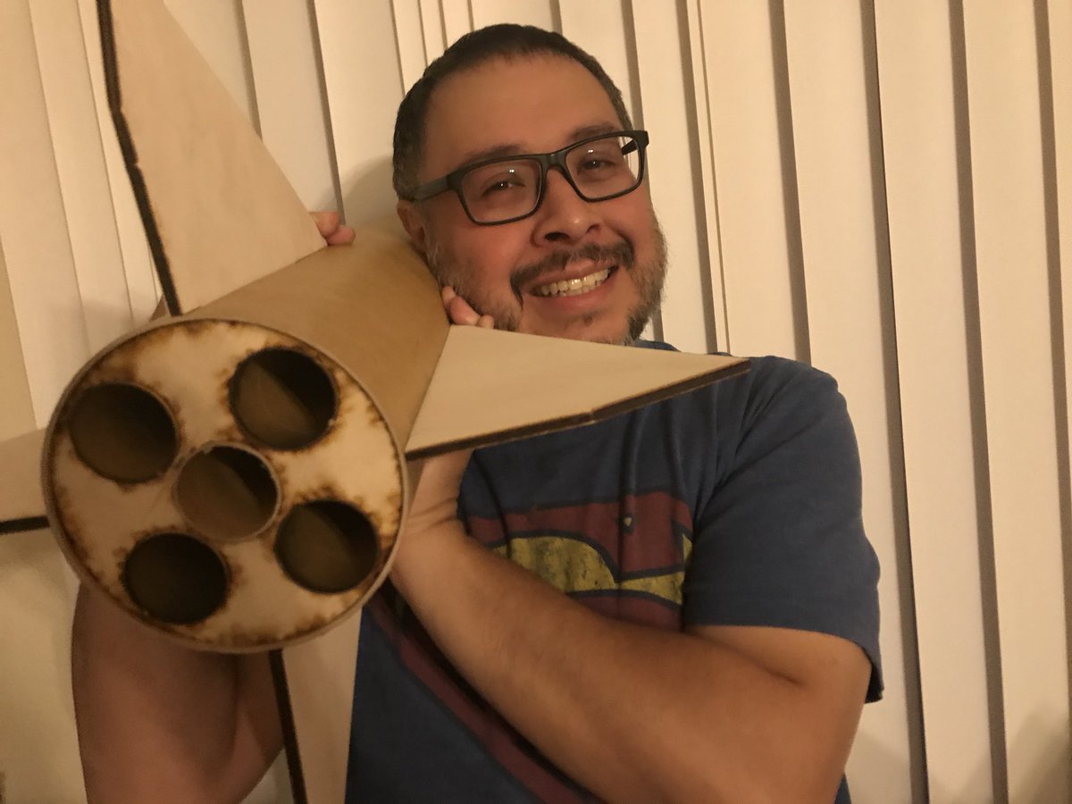modelrocketguy's tweet photo. LOC Precision Bullet reissue! 5.5β dual deploy with Flexible Phenolic tubing! Did we mention this one is a five 38mm cluster! Coming from @LocPrecision Soon! #highpowerrocketry #modelrocketry #modelrockets #rocketry #flexphen #causerockets #bulletbuild #locprecision https://t.co/8YALSBMRnR