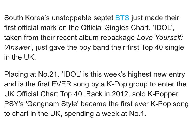 Current Top 40 Singles Chart