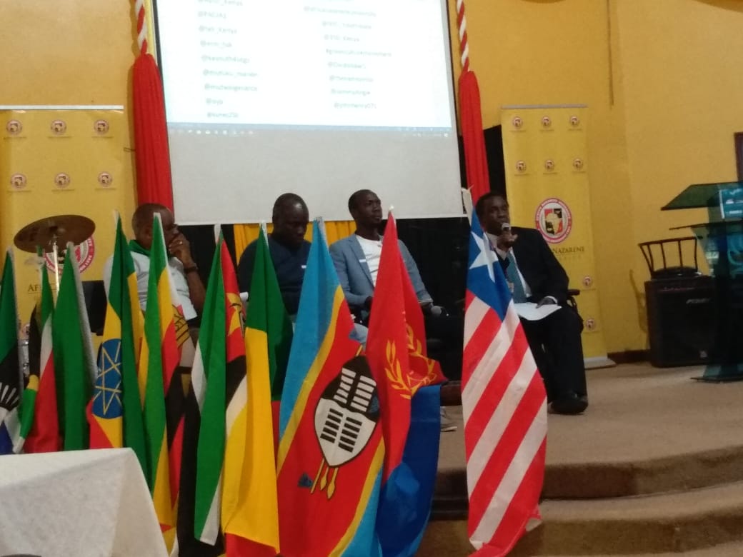 wildlifedirect's tweet photo. Happening now: Discussions on the inclusion of youth in the dialogue on the environment at the Inter-University Dialogue on Climate Change at @africanazarene. This is paramount in ensuring the sustainability of initiatives of the present generation.  #ClimateChangeDialogue https://t.co/tIGyod7Vht