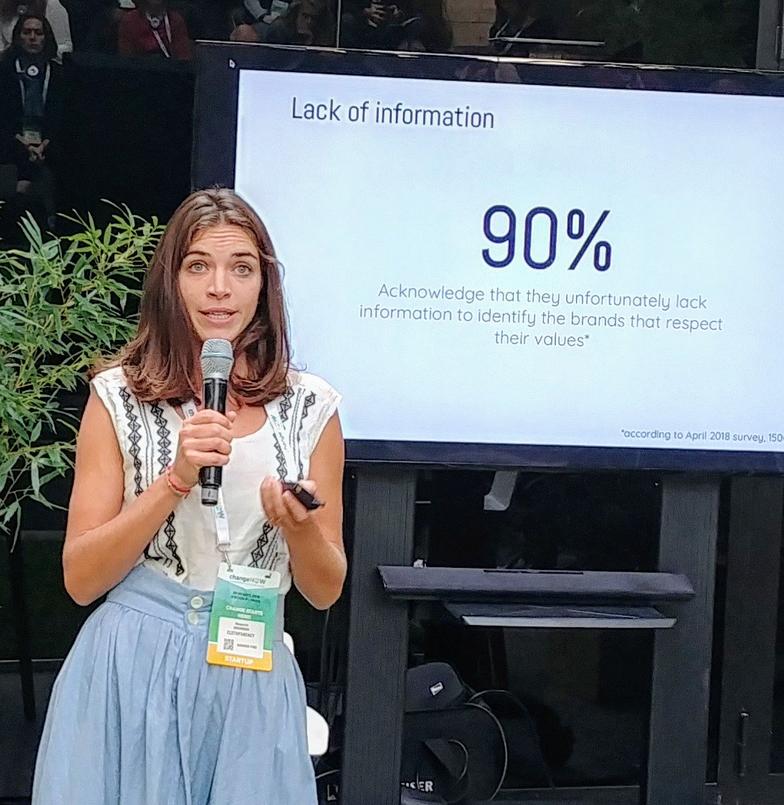 SMIScPo's tweet photo. Discover #clothparency an app that helps you choose to make ethical choices of garments  !  @changeNOWsummit https://t.co/rUlg0YUVxk