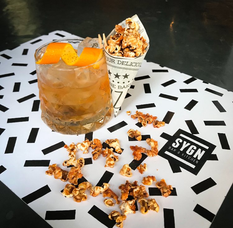 FizzEdinburgh's tweet image. The new Popcorn Old Fashioned - a remixed classic made with Maker's Mark Bourbon, popcorn syrup, popcorn &amp;amp; Angostura bitters.