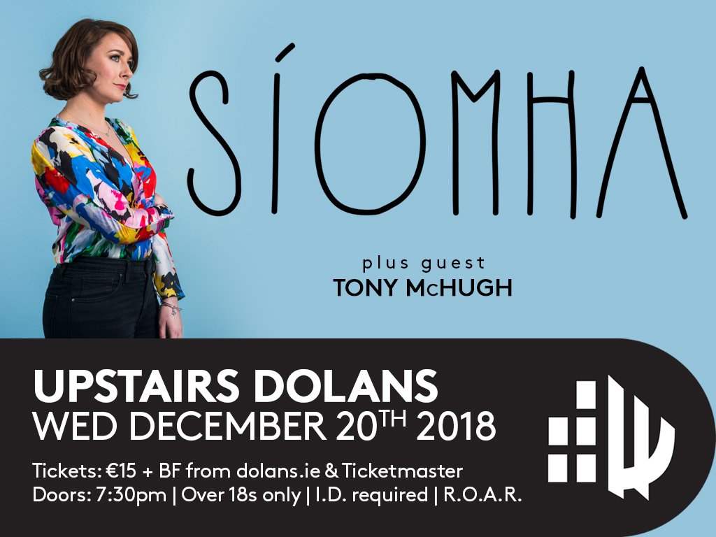 mydolans's tweet photo. S Í O M H A @siomhamusic live in Dolans #Limerick on December 20th. Tickets  on sale  from https://t.co/oyD2cdkNVF … #dolanspresents @mydolans @limerickcitybiz https://t.co/ymSYxl2DSO