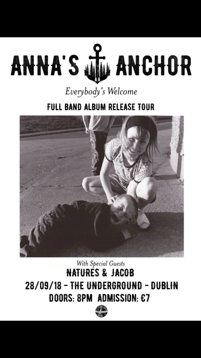 This is tonight with <a href="/annas_anchor/">Anna's Anchor</a> and <a href="/naturesirl/">Natures</a> folks! Doors at 8pm, Jacob on shortly after x
