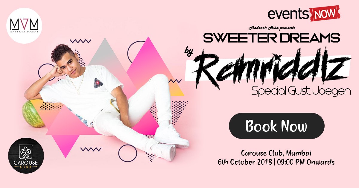 EventsNowIndia's tweet photo. Mumbai people! get ready to the catch the Young music sensation RAMRIDDLZ. He is all set to hit the stage at Carouse. Hurry! Book now: https://t.co/wwdTGcFAtN #Musician #Liveperformance #Partynight #weekendnight #Musiclovers #Ramriddlz #Mumbai #EventsNow https://t.co/xChagcBhwh