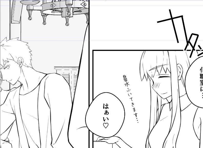 @TOS
進捗③
線画にようやくとりかかったところ、前回と違って二人が一緒にいることが多いのが楽しい、教官いっぱい描きまくってる! 