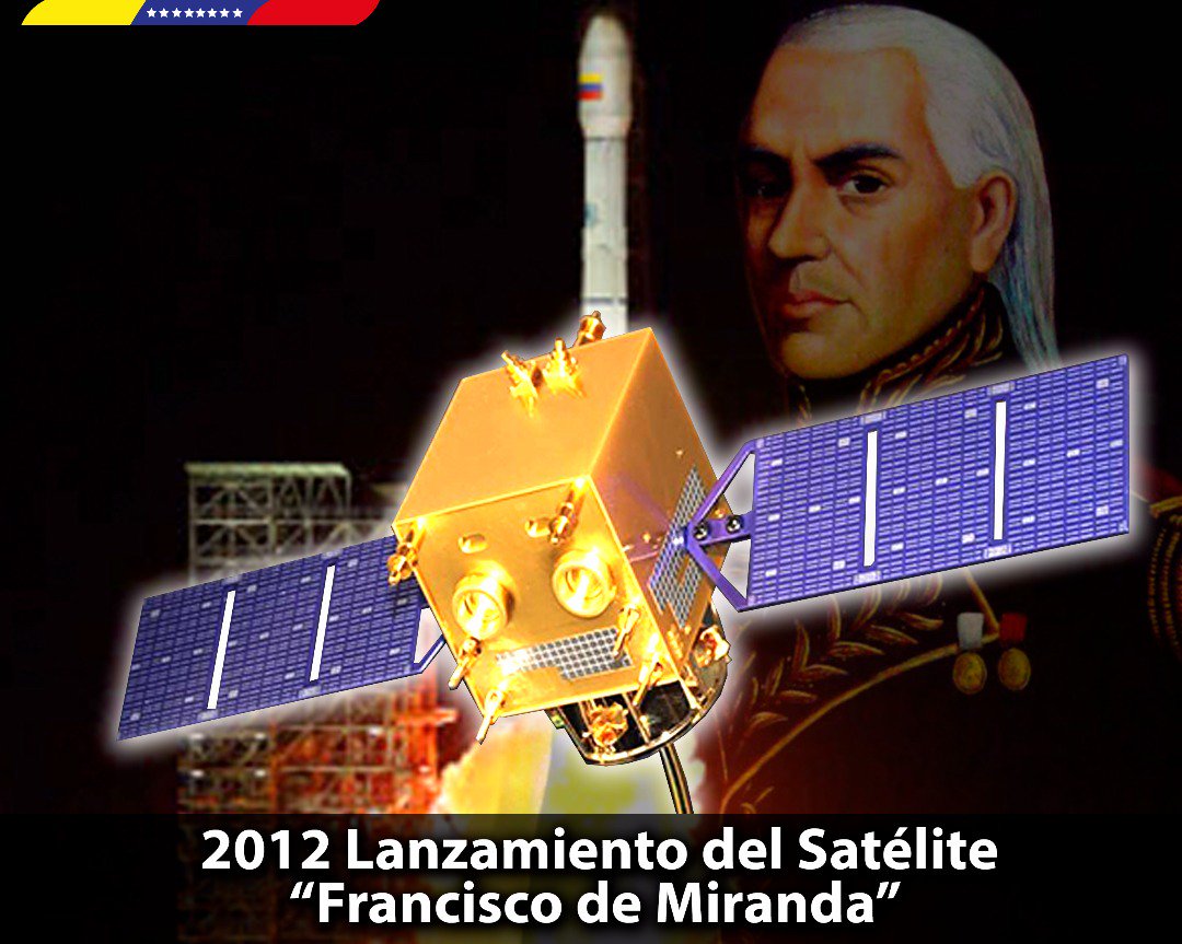 Gracias al convenio China-Venezuela, se puso en órbita el primer Satélite venezolano de Observación Terrestre, “Francisco de Miranda”. Son 6 años brindando beneficios en pro del desarrollo del país. ¡Rumbo a la independencia tecnológica!