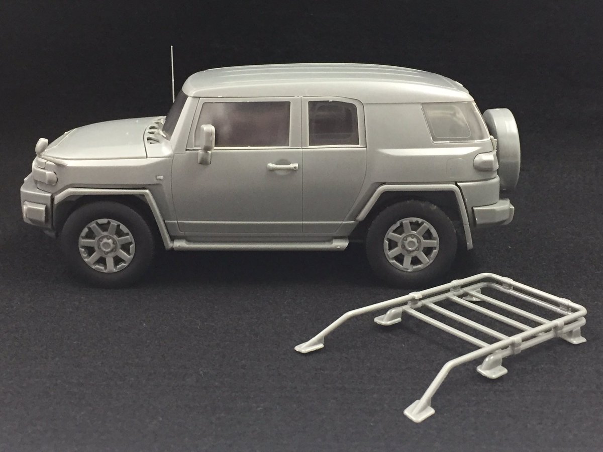 フジミ模型 公式 En Twitter 車next トヨタ Fjクルーザー テストショットのため グレーですが改めてお披露目 彫刻はこれからも部分も フジミ フジミ模型 プラモ 新製品 車next 塗装不要 接着剤不要