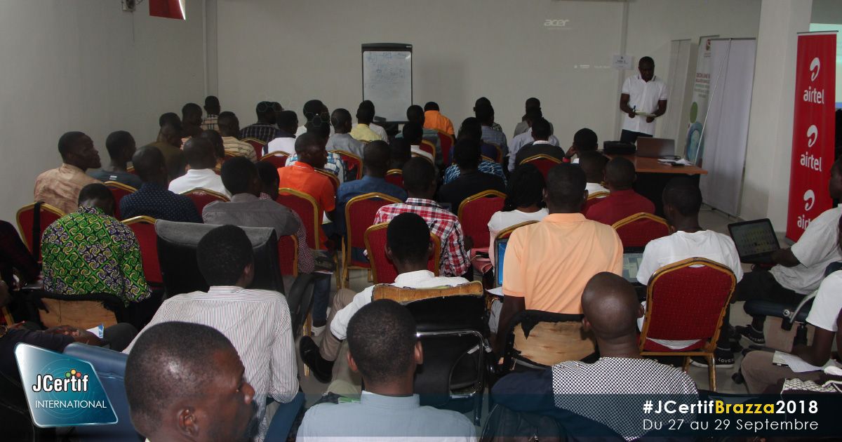 #JCertifbrazza2018 / Jour2
Déroulement de l’atelier Intelligence Artificielle avec #Max_Bonbhel
Président de Jcertif  international