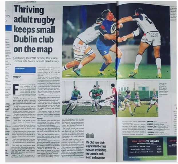 cymrugby's tweet photo. We’re very proud of our clubs long history so it’s great to be able to share our story with everyone! 💚💜 #rugby #club #history #tradition #leinsterrugby #CYM #clubinfocus #HonTheY #FromTheGroundUp #womensrugby https://t.co/ecX8SAn1AR