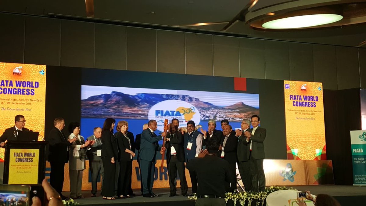 FIATA2018's tweet photo. #FWC2019 will be held in #SouthAfrica https://t.co/7f0qkLkNer