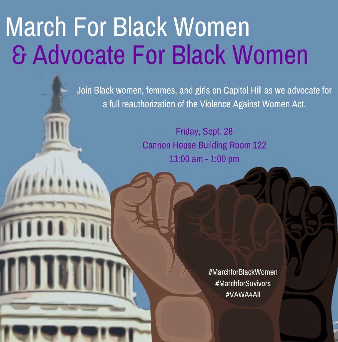 PlatformWomen's tweet photo. Today, Black women, femmes, and girls will be on the Hill calling on lawmakers to reauthorize a full Violence Against Women Act.
Join them to make your voice heard in the rooms where decisions are made about your body, life, and future.
#VAWAforAll #MarchForBlackWomen https://t.co/HnmPFyczCd