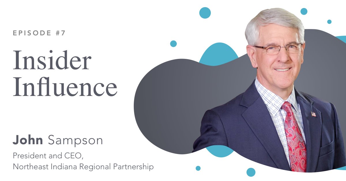 Reusser's tweet photo. #President and #CEO of @NortheastIN, John Sampson, says servant leadership is the most effective #leadershipstyle. Check out his full definition in the seventh episode of #InsiderInfluence. https://t.co/KKbfnRoHX5 https://t.co/tyxmnlPXB4