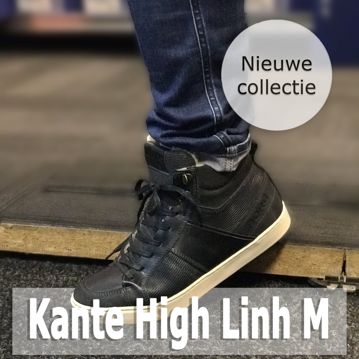 Outletsportnl's tweet photo. Nieuw in onze collectie, deze hoge sneakers voor heren. Kante High Linh M van het merk Bjorn Borg. De schoen bestaat uit donkerblauw leer. De voering van de schoen is van zacht faux fur. Een genot om op te lopen.

#schoenen #sneakers #heren https://t.co/Fg13BQuzya