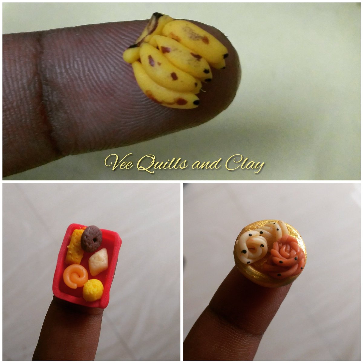 Some trials with miniatures!
#coldporcelainclay #airdryclay #handcrafted #handmade #miniature #fakefood #miniaturefood