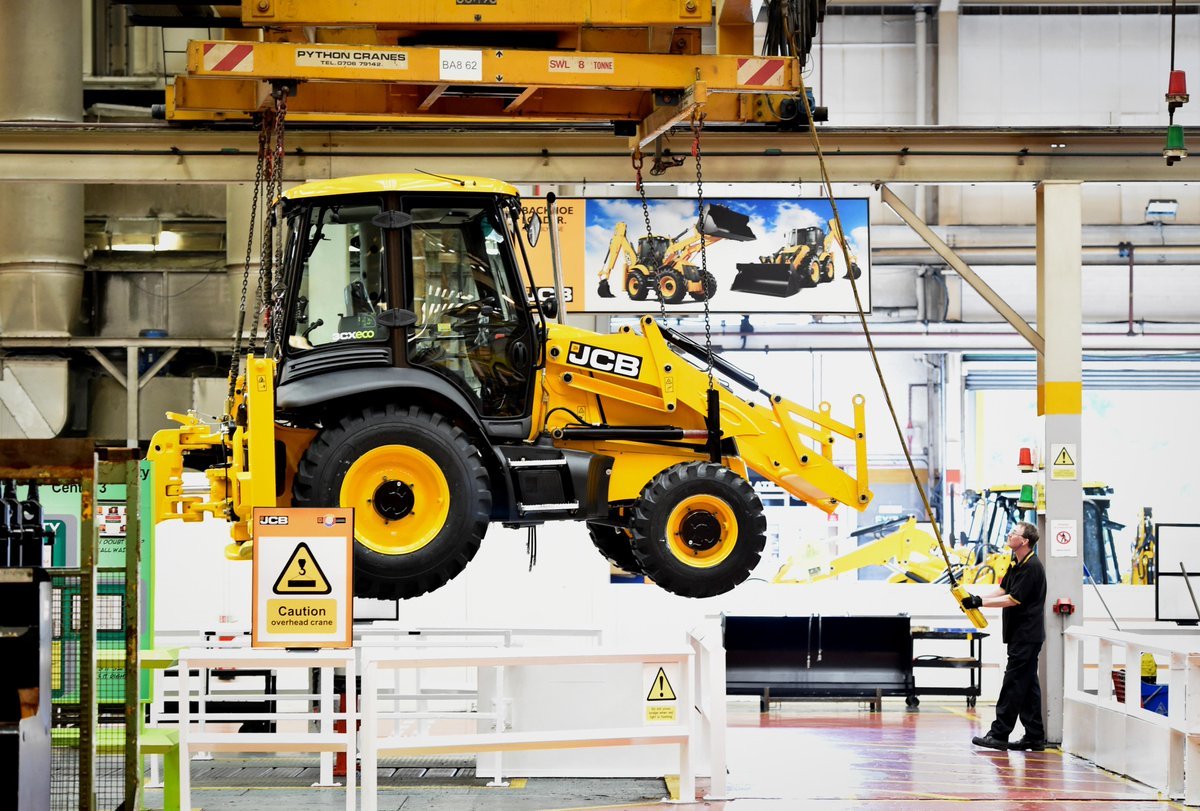 JCB - a great British manufacturing success story:
Turnover surges to £3.3bn (an increase of £700m)....record orders....47 new machines launched....new £50m factory under construction.....600 new jobs++ bit.ly/2xK7krj #ukmfg #GBmfg🇬🇧