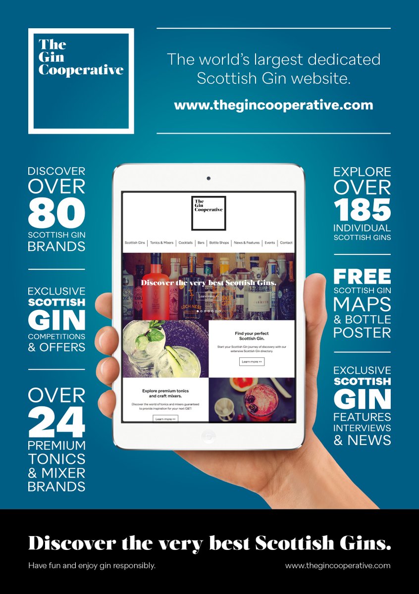 Gin_Cooperative's tweet photo. https://t.co/r34EDT7DXr - Discover the very best original, unique and quality content about the wonderful world of #scottishgin with the world's largest dedicated Scottish Gin website.
#discoverscottishgin #gin #ginwebsite #ginfeatures #gincompetitions #ginmap #ginposter https://t.co/QqbutLLoHh