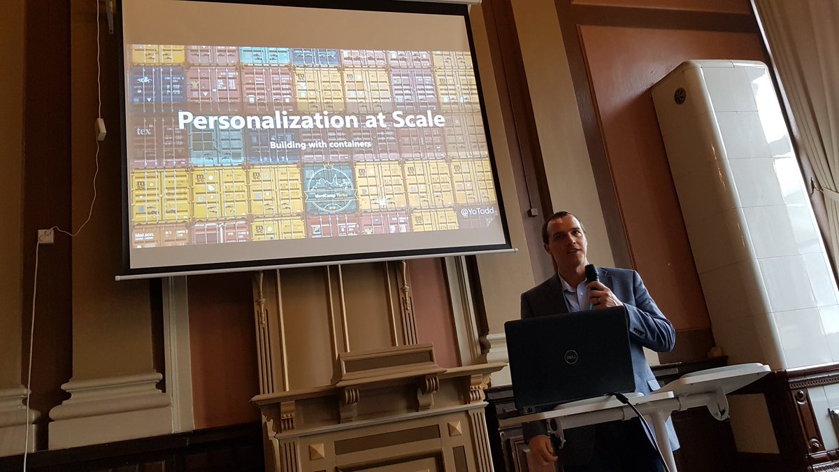 Personalization at Scale: Building with containers by <a href="/YoTodd/">Todd McMurtrey</a>. Create a better experience for users. #wctku #wpfi