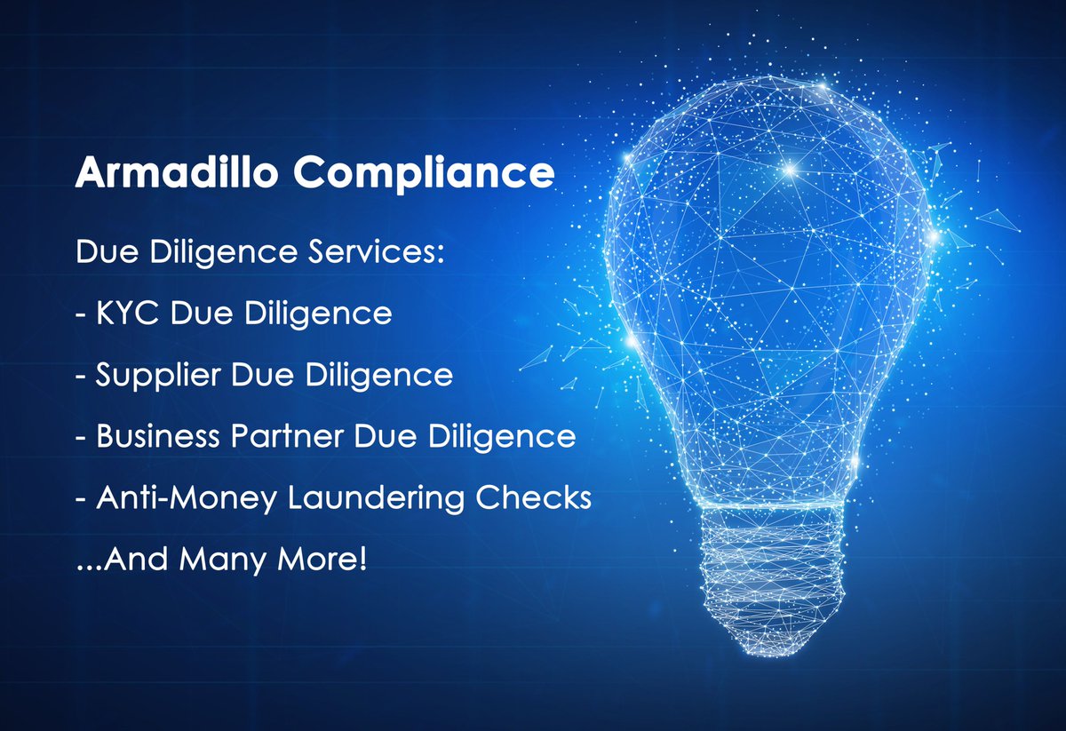 uk_armadillo's tweet photo. Armadillo Compliance takes over your AML, KYC and Due Diligence.. so you get that #FridayFeeling everyday. #Compliance #regtech #fintech #KYC #AML https://t.co/J5ECMJPjd6