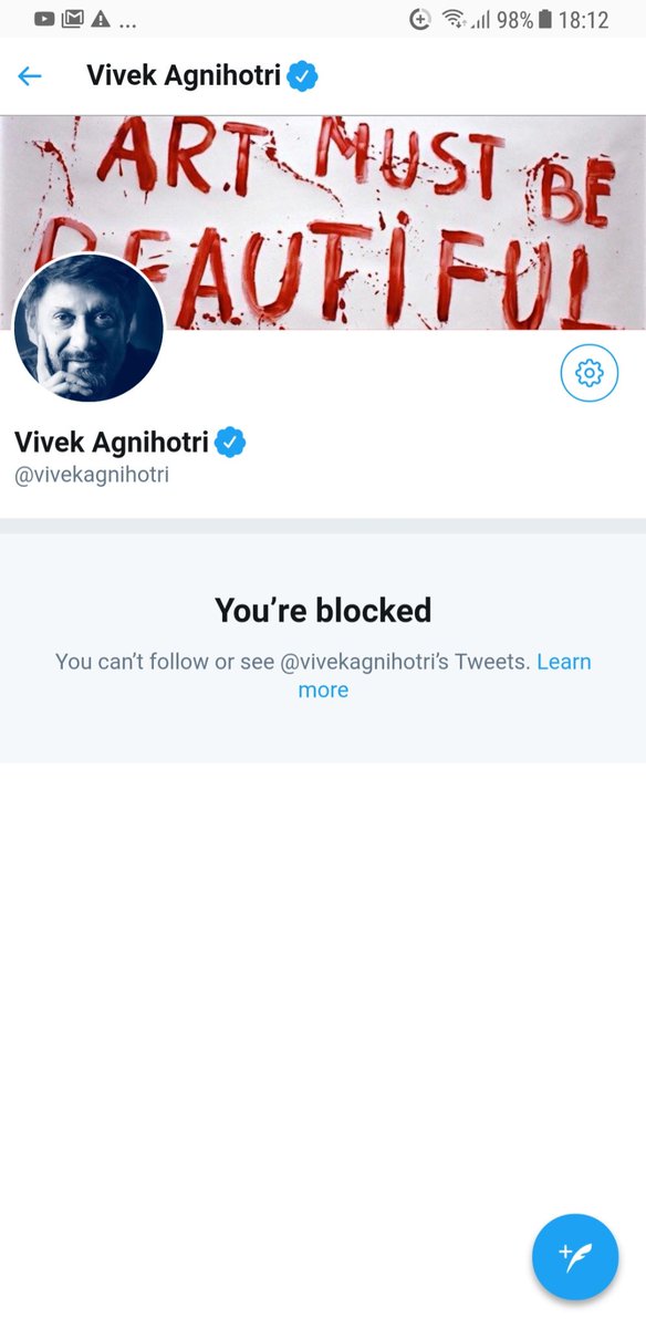 'Pervert' Naxal has blocked me? Sob sob and all I did was retweet some tweets where he was shaming and insulting an actress? Itnee intolerance ?