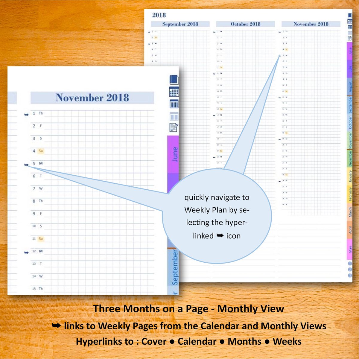 my #etsy shop: 2018/19 Weekly Academic Planner STANDARD Edition (BLACK Cover) (Made for Notability) etsy.me/2xWP6SH #papergoods #calendar #white #ipad #bulletjournal #journal #planner #GoodNotesapp #digitalplanner #university #college #deskgoal #notes