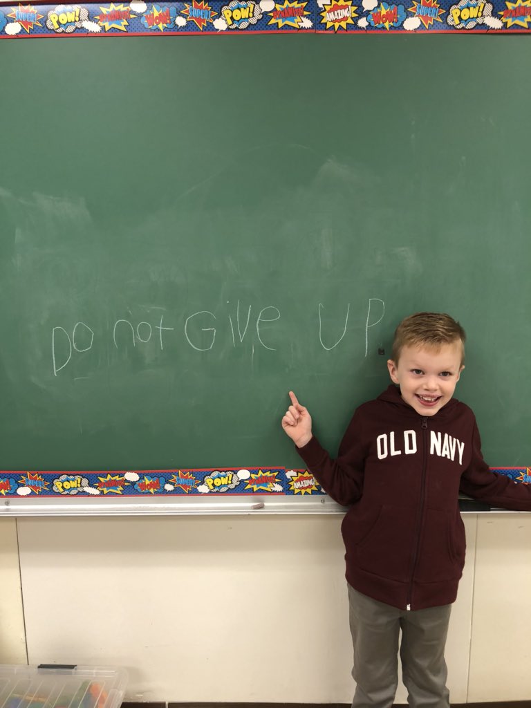 LKnudsen_BCPS's tweet photo. My first grade cutie loves leaving inspirational messages for my Superhero students! #positivemindset #moveforwardfriday #workhardbekindhavefun #schoolfamily https://t.co/xWwDUhgc1J