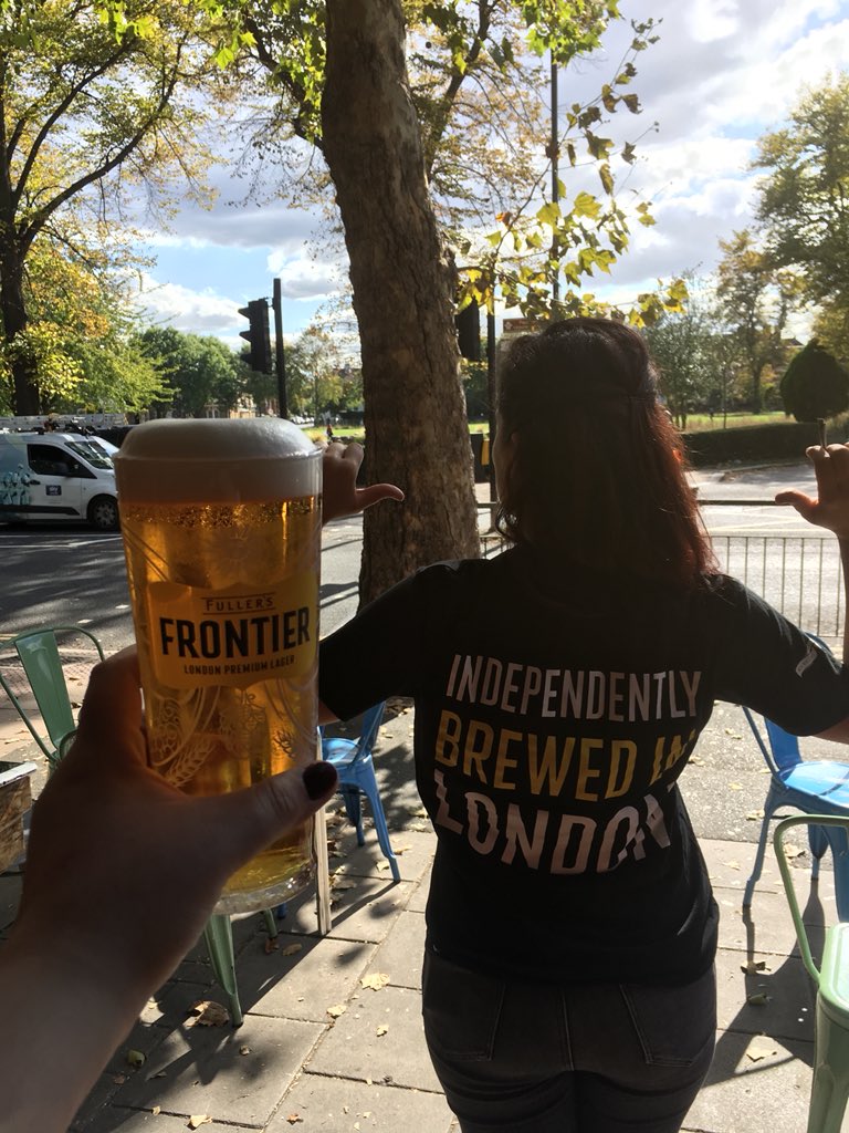 OPHW4's tweet photo. We’re loving the new Frontier Branding at OPH! #FindFlavour #FullersFrontier #TheOldPackHorse #Chiswick #LocalLager #CraftBeer https://t.co/KXsTLYAqGE