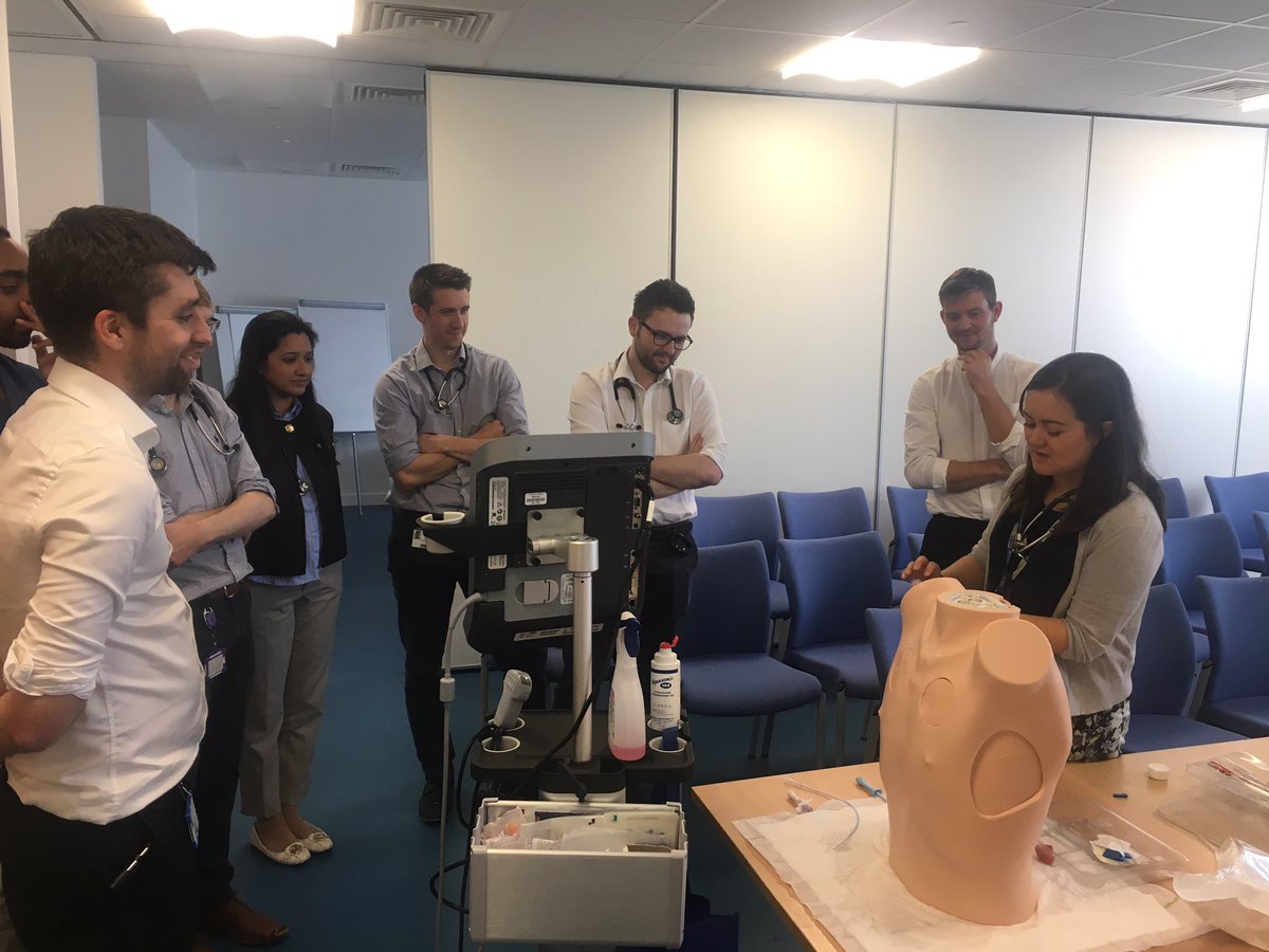 EdCentreMH's tweet photo. @ABMhealth @ABMMedEd @WalesDeanery Nice to see good CMT attendance at simulated chest drain teaching today with Respiratory Consultant, Dr Craig  Dyer and his staff 👍 https://t.co/umAGrtLfp1