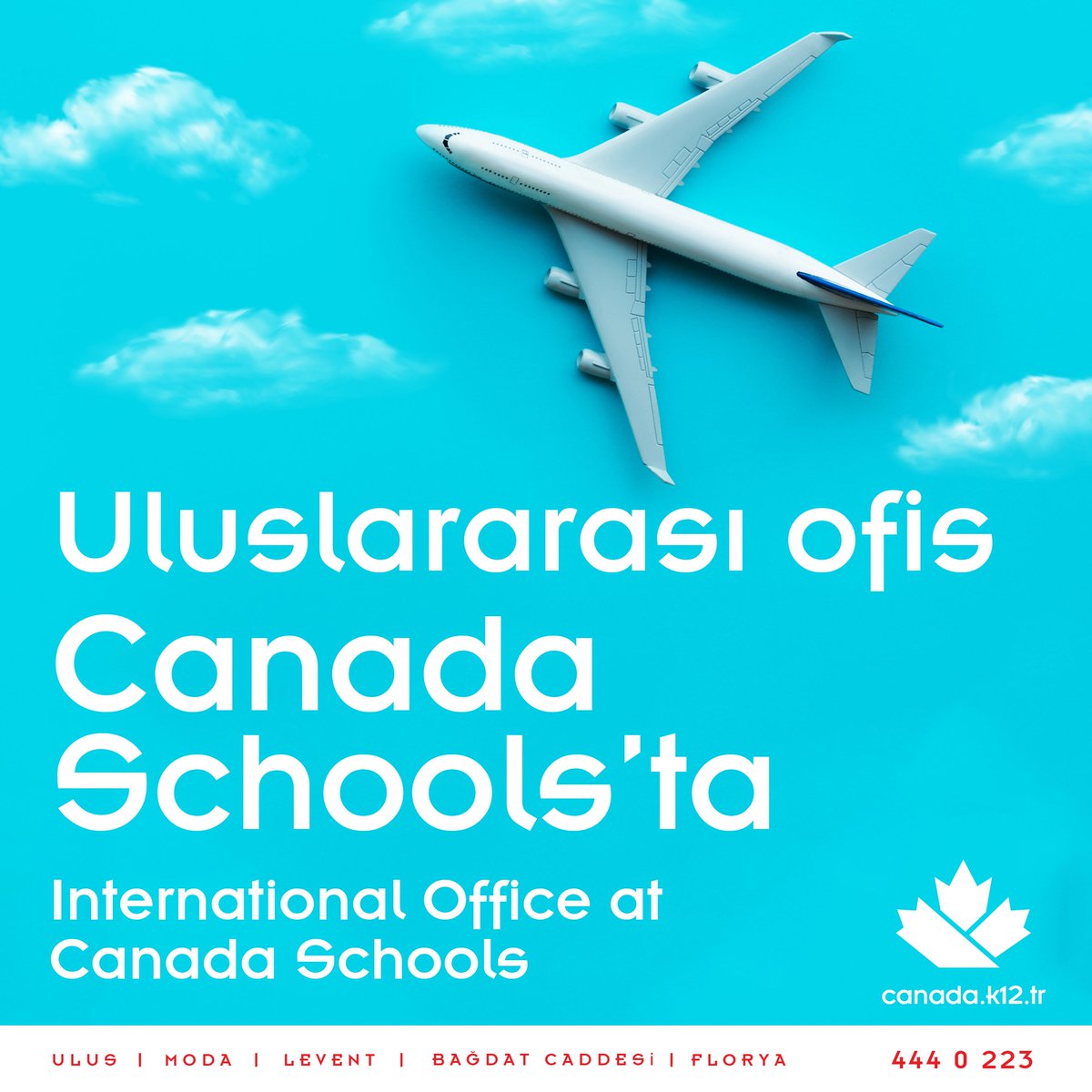 #CanadaSchools’ta bir ayağınız hep yurt dışında! Okulumuza has hizmetlerden #UluslararasıOfis (#StudyAbroad ) öğrencilerimize ve velilerimize yurt dışında eğitim danışmanlığı yapıyor. 
#Yurtdışındaeğitim planınız varsa sizinle çok ortak noktamız var demektir.