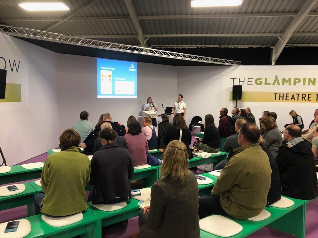 GlampManager's tweet photo. Great to have so many of you attend our presentation at @TheGlampingShow. We hope you came away with new knowledge on what you need from a booking system and learnt how automating your booking management tasks can save valuable time and money.
#bookingsoftware #automation https://t.co/G3FfMm8ucF