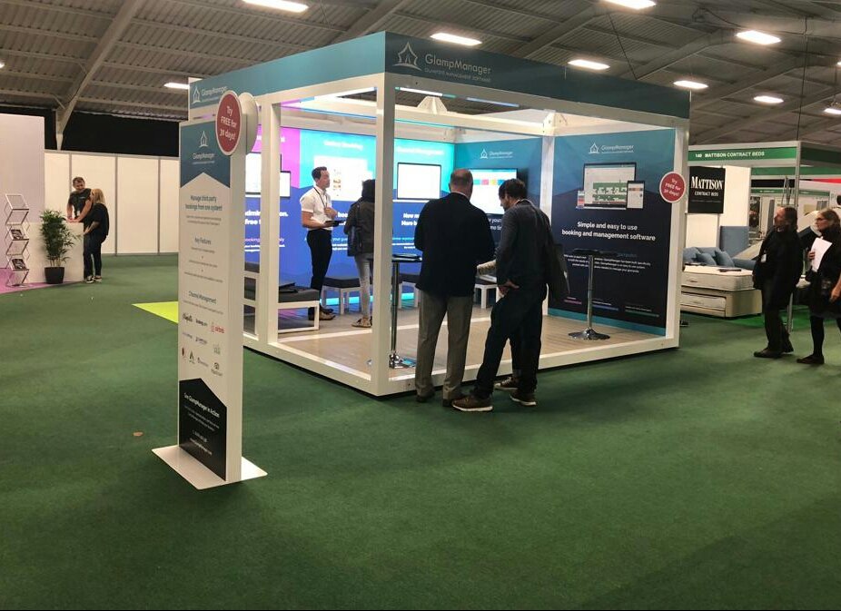 GlampManager's tweet photo. We were delighted to launch @GlampManager at this year's @TheGlampingShow. It was a great opportunity to show owners how our simple to use booking system helps to ease the management of your glampsite while generating more bookings for your glamping accommodation. https://t.co/yMu61NwBRn