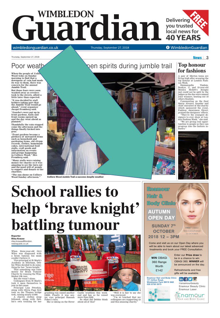 EnamourBeauty's tweet photo. We are so excited to appear in the Guardian Newspaper!
Come and join us for our open day on Sunday 7th October.
Refreshments will be served
PRIZE DRAW WINNER WILL RECEIVE OBAGI 360 range worth £142
#Enamour #Openday #Prizedraw #OBAGI #Obagi360 #Win #Wimbledon #Wimbledonguardian https://t.co/iK7AWKRkAL