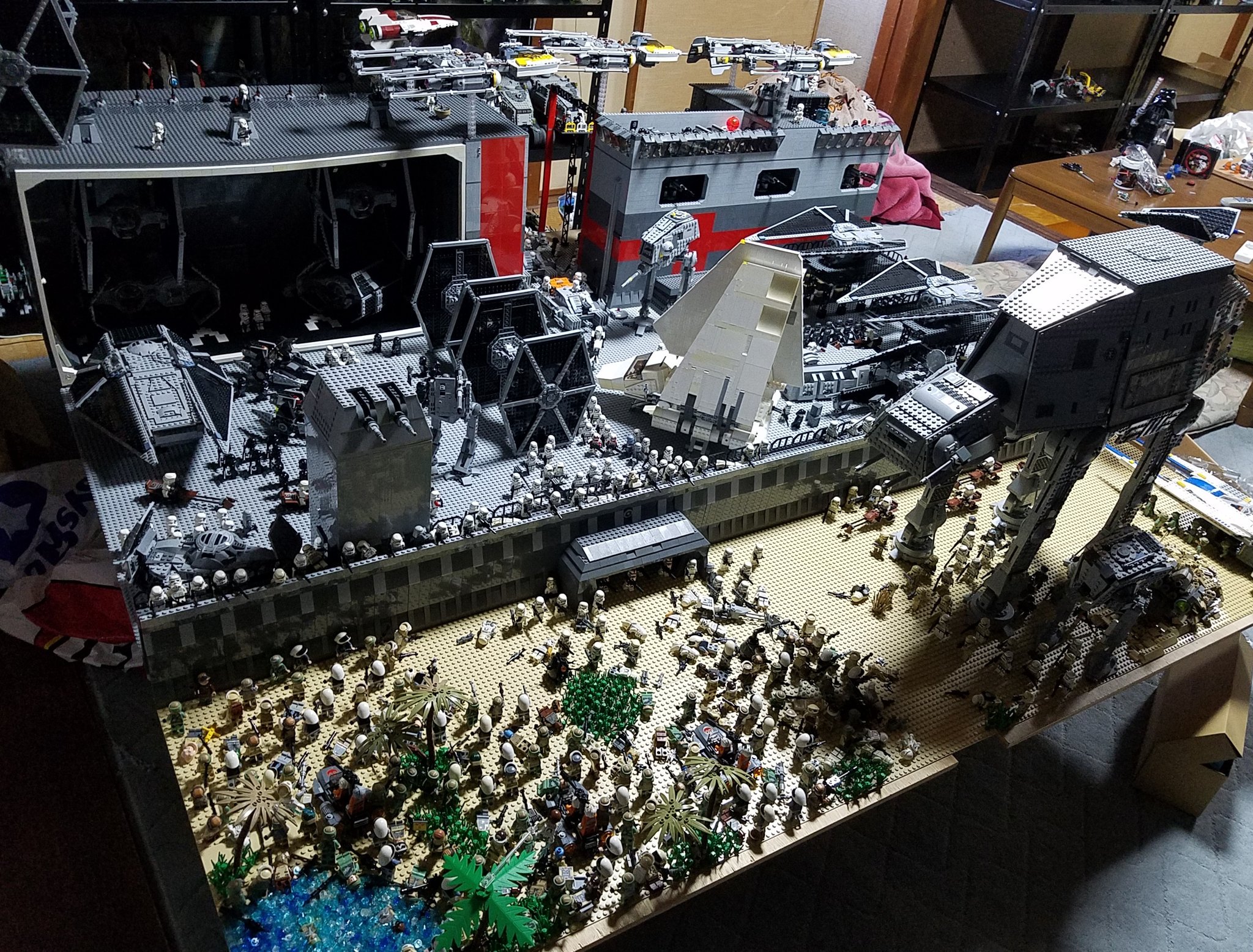 Naka בטוויטר 帝国軍の基地を攻撃している反乱軍のジオラマを作製しました Lego Starwars Naka בטוויטר 帝国軍の基地を攻撃している反乱軍のジオラマを作製しました Lego Starwars