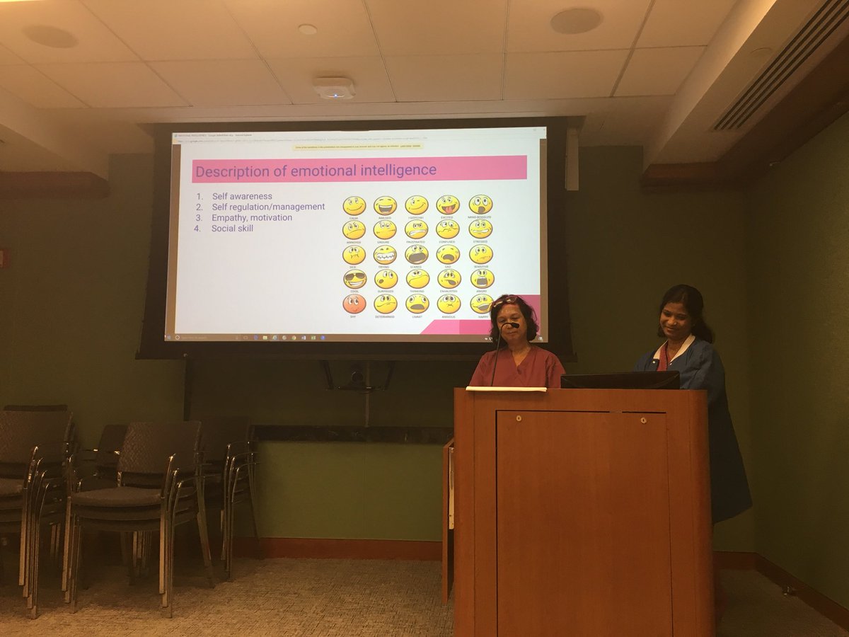 nas9096's tweet photo. Incredible Presentation by MSCHPACU Nurses Jackie Yeosock RN, CPN &amp; Kamila Sahadeo RN,CPN!#clinicalladder #Emotionalintelligence #Engagement #teambuilding # Periop!!!🎈🎉💥🏅🌟🎊 https://t.co/Zt3HQkSKaO