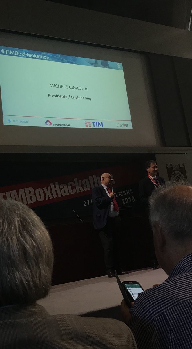 ceofede's tweet photo. #TIMBoxHackaton @polgia e Michele Cinaglia @EngineeringSpa https://t.co/HXBw12Ww6D