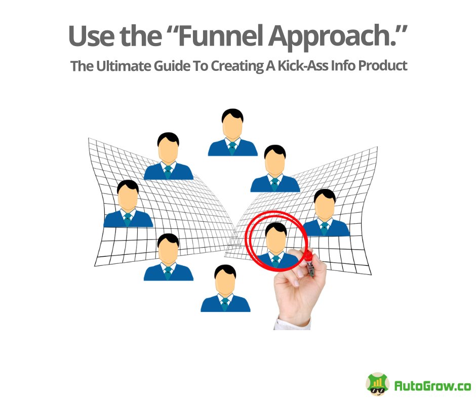 autogrowco's tweet photo. The first step in creating your info product is to use the “Funnel Approach.” It means that you have think of your market selection process as a funnel with multiple filters (i.e. age, geographic location). Read more here: https://t.co/g8rkuHIWUu #infoproduct https://t.co/XDNKeu34nu