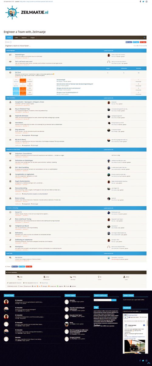 Yes! Daar is hij dan. Een compleet nieuwe homepage.
Move faster to your sailing buddies ⛵️
➜ zeilmaatje.nl | 
#zeilen, #watersport, #zeilers, #zeilsters, #sport, #team