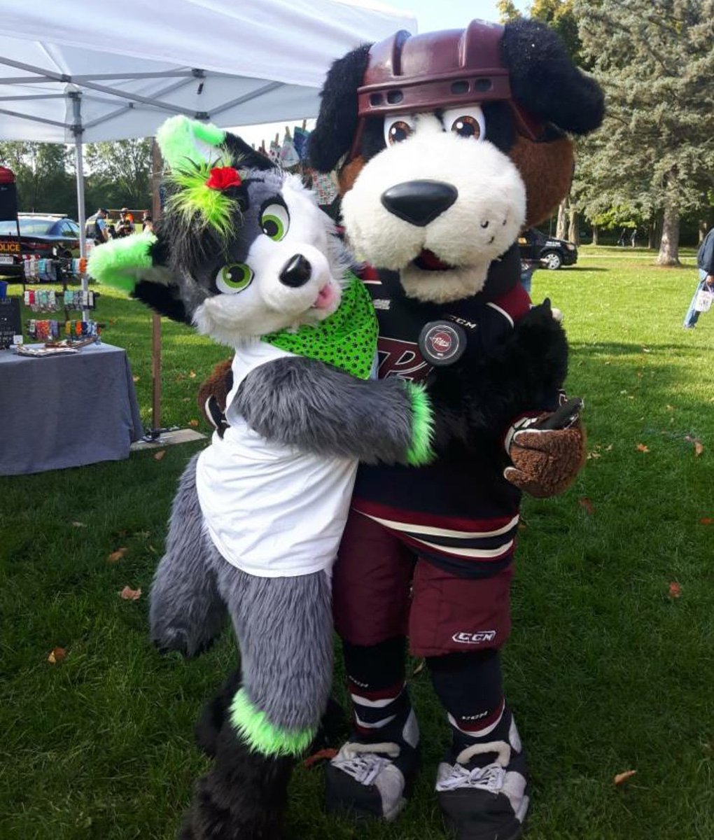 Firefly_Wolfy's tweet photo. Furry vs Hockey Mascot... Who will win??? *giggles* ππππ
#furry #fursuit #FurryFriday #furries #furrys #furryfandom #firefly #fireflywolfy https://t.co/kNCOHzcYNx